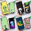 Aesthetics Cute Cartoon Alien Case For Samsung Galaxy S23 S21 S22 Ultra Plus Note 10 20 S8 S9 S10 Plus S20 FE Cover Case