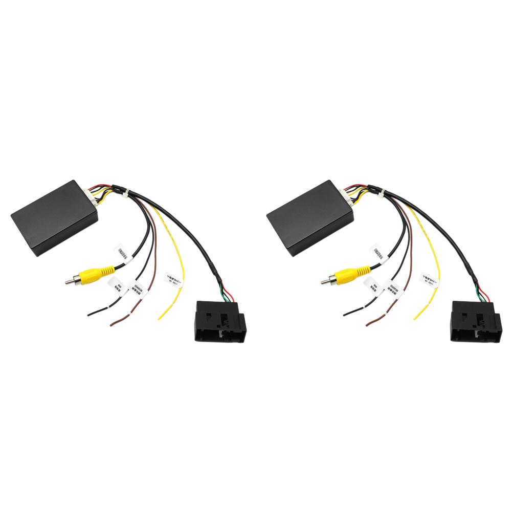 10-1PCS 12V Car Rear View Camera RGB To RCA AV CVBS Signal Converter Decoder Box Adapter for Volkswagen RCD510 RNS510 RNS315 OEM