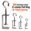 Pull Ring C-clamp Adjustable Fixed Holder Clip High Quality Square Clamp  Hardware Fasteners