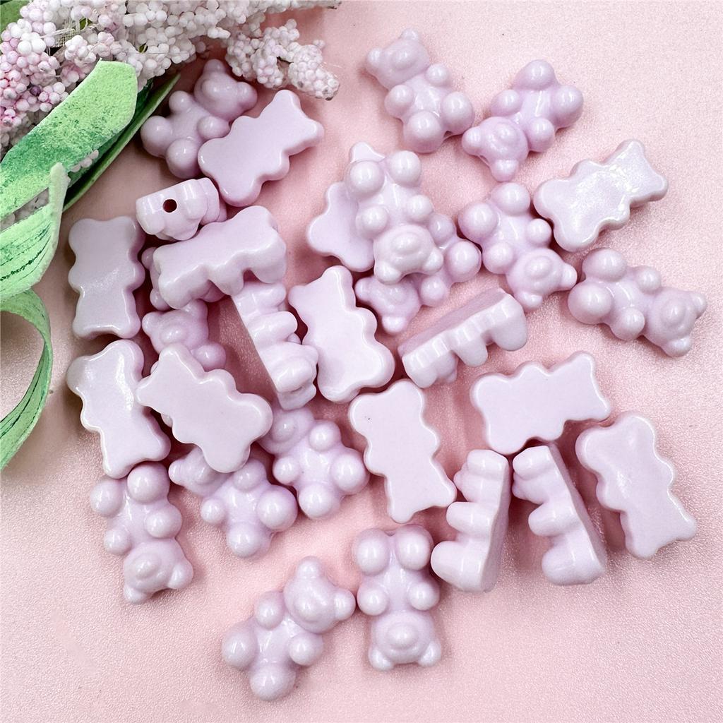 25 шт. материалы однотонный браслет медведь цепочка для мобильного телефона 11*18 мм DIY свободные бусины серьги ювелирные аксессуары модное изготовление