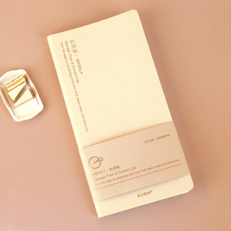 Kinbor Еженедельный планировщик Блокнот Расписание Ежедневный ежемесячный журнал Портативный дневник-планировщик Блокнот SchoolOffic