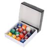 16pcs Mini Billard Balls Impact Resistant Eco Friendly Resin Small Pool Table Ball Set for Kids