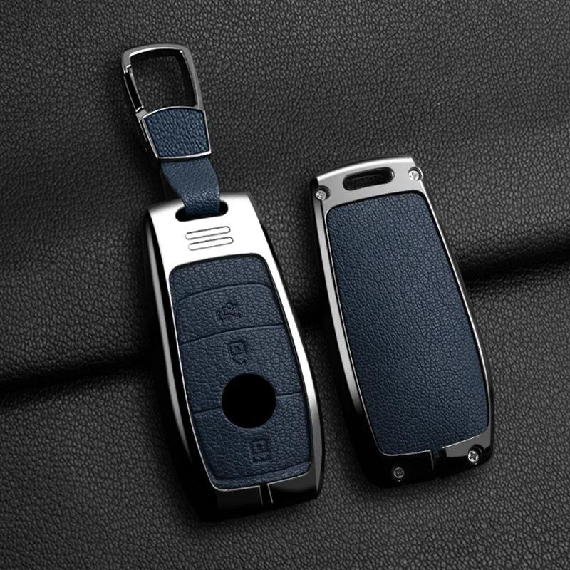 Крышка-чехол для автомобильного ключа в стиле Kmkm Alloy Fob Для Mercedes-Benz A220 E63S Amg E-Class Gle 350 4Matic E300 E400 E43 W213