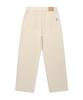 WACKY WILLY Women'S Corduroy Semi-Wide Pants Cream