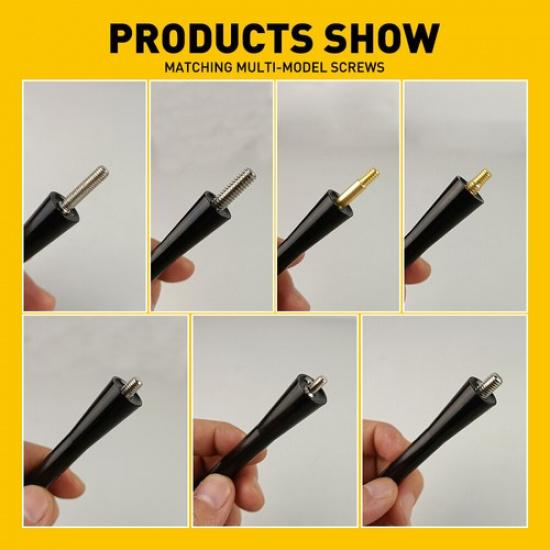 New 4" Short Aluminum Antenna Mast Rod AM/FM For FORD F-150 F150 F 150 2009-