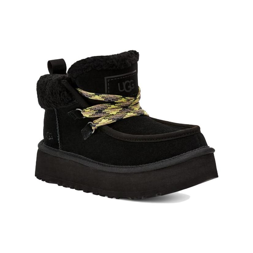 UGG Женские Классические Ультра Мини Платформенные Ботинки Черные 1143954-BLK