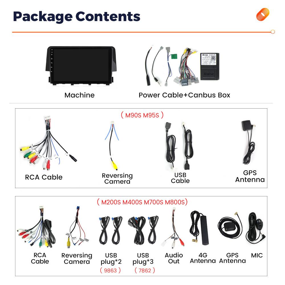 8Core 8+256G Car Radio Android Multimedia Player For Honda Civic 10 FC FK 2015-2020 GPS BT Audio Stereo Auto Intelligent Systems