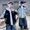 Boys' Baseball Jacket Spring and Autumn 2026 New Collection Children's Middle and Large Children's Autumn Hooded Rascal Handsome Boys' Top