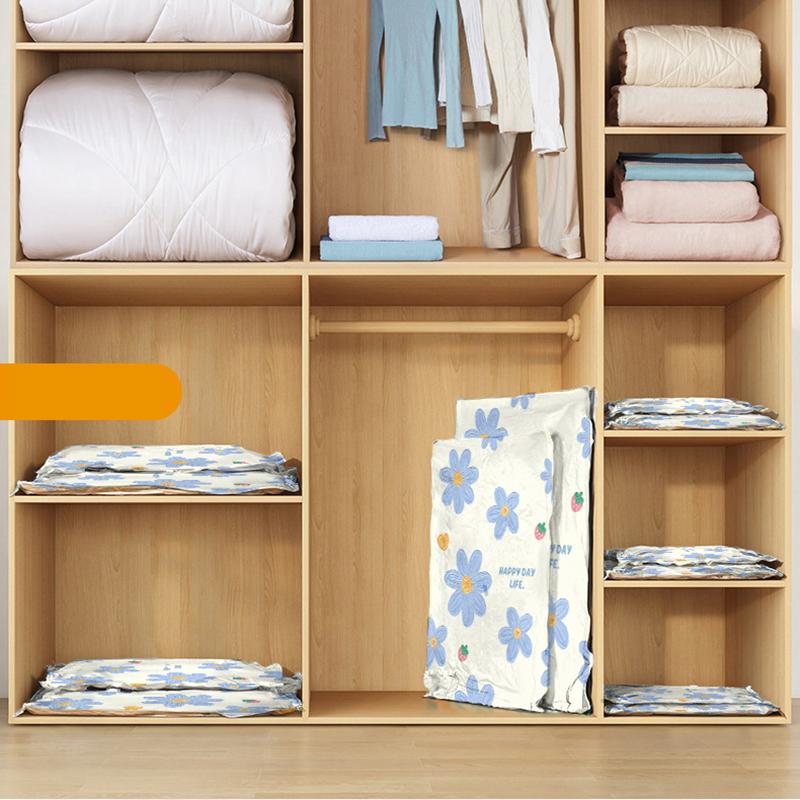 Вакуумные пакеты для хранения Компрессионные пакеты для одежды Утолщенный материал Экономия места Органайзер для хранения Путешествия Домашнее использование Постельное белье Одежда Сумка для хранения