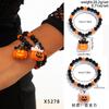 Halloween New Skull Pumpkin Bracelet Set, Witch Spider Mixed Color Beaded Kunjuan Hand