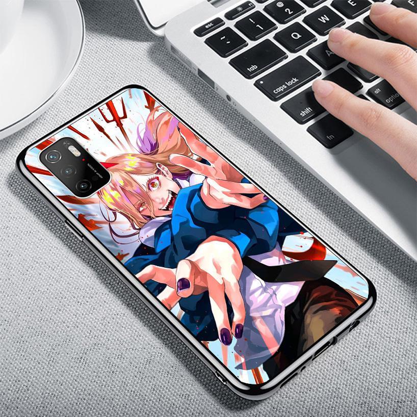 C-Chainsaw Mans Power Phone Case For Xiaomi Poco X7 X6 X5 Pro F7 Ultra Redmi 15C 15 13 13C 12 12C 10 10A 10C 9 9A 9C 9T Shell Po
