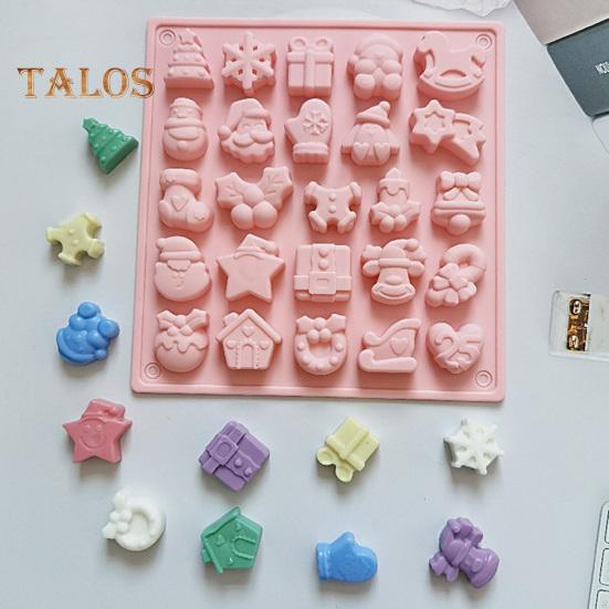 Форма для шоколада, пищевая выпечка, без запаха, прочная Рождественская елка, форма для десерта, торта, кухонный инструмент для кондитерских изделий для вечеринки