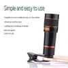 Clip-On 12X Optical Zoom Hd Telescope Camera Lens For Universal Mobile Phone