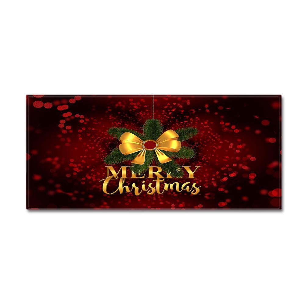 Christmas Household Bathroom Absorbent Non-Slip Mat Living Room Kitchen Sand Carpet Doormat Long Floor Mat