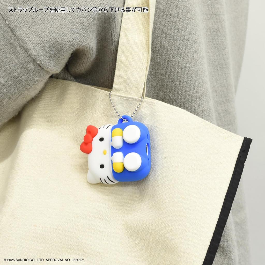 Gourmandies Sanrio Characters AirPods 4 Compatible Silicone Case Hello Kitty SANG-496KT