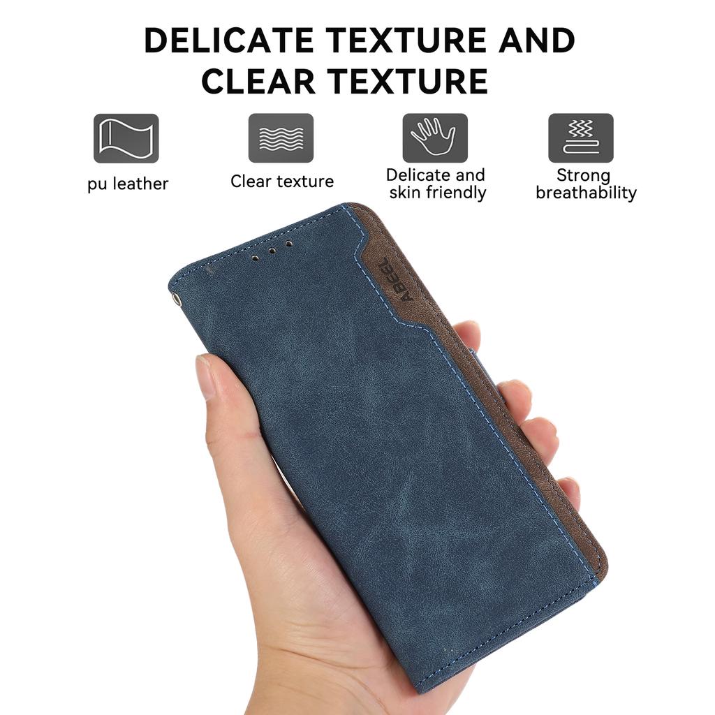 ABEEL For Samsung Galaxy A55 5G Case RFID Blocking Wallet PU Leather Stand Cover