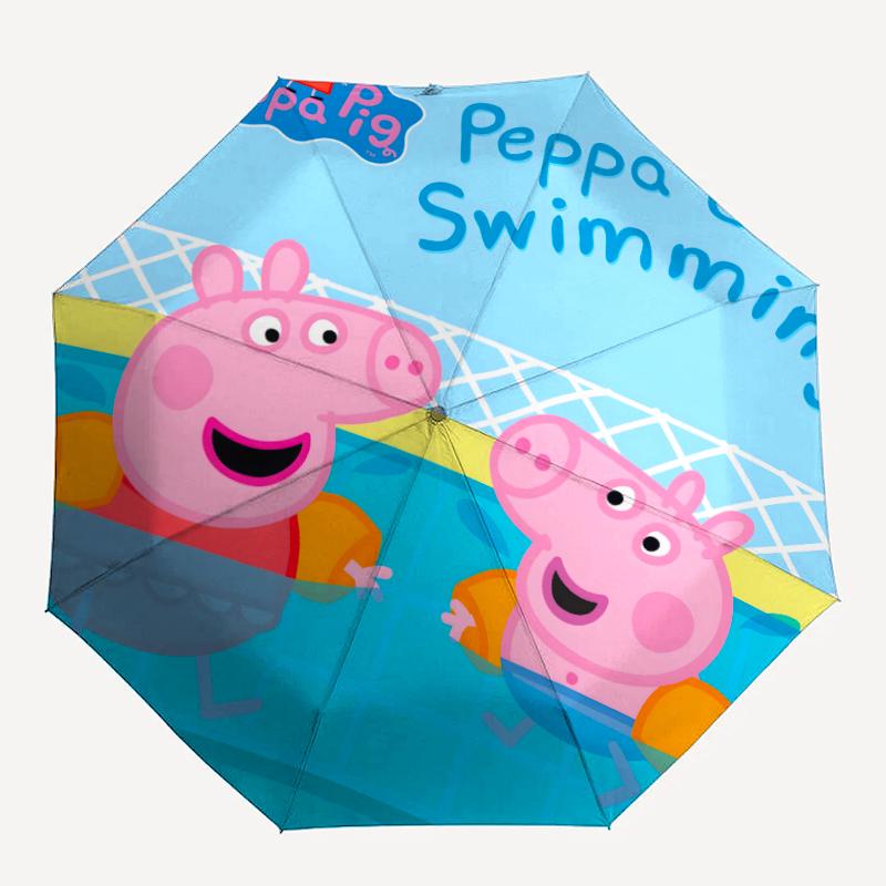 1pc Pink Pig (7) Umbrella, Sun Protection, And UV Shielding. It Has Eight Sturdy Ribs for Outdoor Use And Perfect Gift