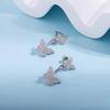 Zircon Butterfly Stud Earrings: Simple & Versatile Korean-Inspired Jewelry - Perfect Christmas Gift