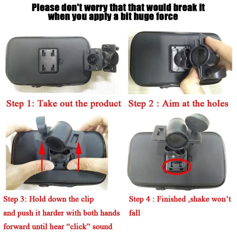 for Xiaomi POCO X6 PRO M6 X5 X4 M5 M4 X3 GT 4G 5G C65 C50 C40 Waterproof Motorcycle Phone Holder Bike Mobile Support Bag Case