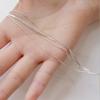 New Korean Style 925 Sterling Silver Jewelry Superfine Multi -Layer Snake Bone Nude Bamboo Clavicle Chain Necklaces Xl110