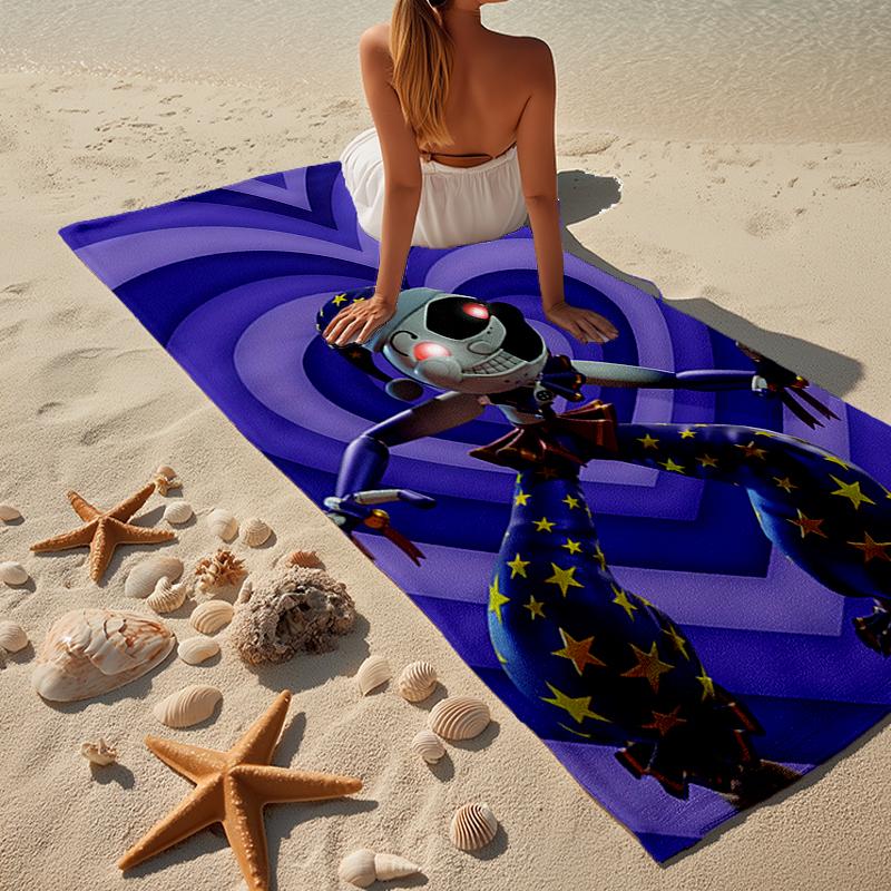 Skull And Sun Carnival Beach Towel, Super Soft Microfiber, Gift for Her/Him, Birthday, for Pool, Beach, Travel, Home Decor Fan gifts