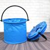1pcs New Portable Camping Hiking Fishing Bucket Tackle Tools Outdoor Fish Tackles Canvas Bag Folding Bucket Barrel