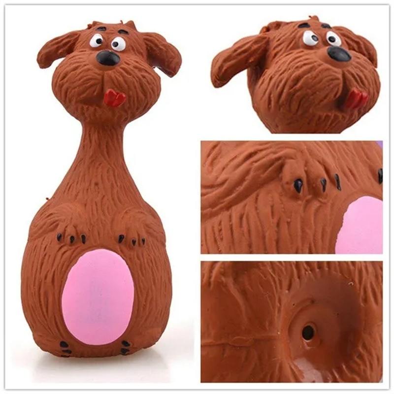 Интерактивная игрушка для собак, безопасная латексная игрушка для жевания собак для агрессивных жевателей, пищащая игрушка в форме животного, игрушки для щенков, зубная щетка для собак