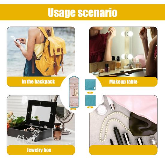 Сумка для ювелирных изделий, пылезащитная, водонепроницаемая, с отделениями, большой вместимости, складная, для сережек, колец, ожерелий, сумка для хранения, бытовые принадлежности