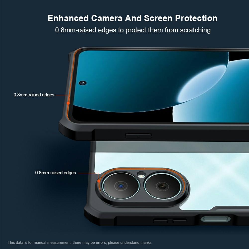 XUNDD Для Huawei Nova Y73 4G Чехол Противоударный ТПУ+Акрил Прозрачная Задняя Крышка Телефона