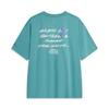 X OG_Slick Co-Branded Skateboard Series Alphabet Print Sweat-Absorbent Loose Short Sleeve T-Shirt Unisex Tops Emerald-Green AHST475-5
