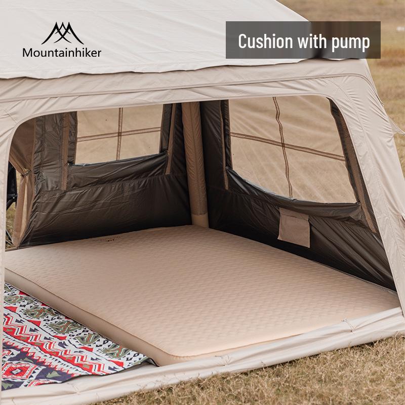 Надувная кровать для горного туризма и кемпинга на открытом воздухе со встроенным насосом – Легкий и удобный матрас