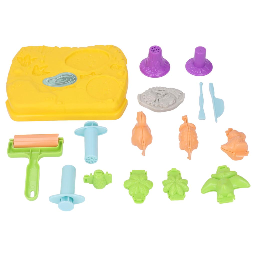 Пластилин для моделирования, нежный, мягкий, эластичный, форма для динозавра, вулкана, набор инструментов для цветной рисовой глины, высыхающий на воздухе