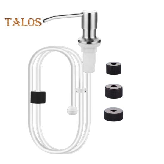 Диспенсер для мыла для кухонной раковины, насос для столешницы из нержавеющей стали с удлинительной трубкой длиной 1 м, вращение на 360 градусов, антикоррозионный насос для мытья рук для дома