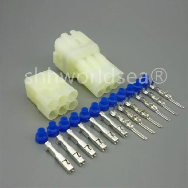 Shhworldsea 6 Pin 2.2mm HM 090 Female And Male Motorcycle Connector 6189-6171 6180-6181 Electrical Connector FOR Fit Toyota