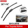Car Wiper for Toyota RAV4 2013-2018 26" + 16" Front Rear Wiper Blades Brushes Cutter Accessories 2013 2014 2015 2016 2017 2018
