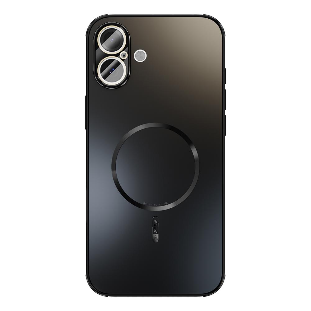 ABEEL For iPhone 16 Plus Magnetic Case TPU PC Cooling Matte Phone Back Cover with Lens Film