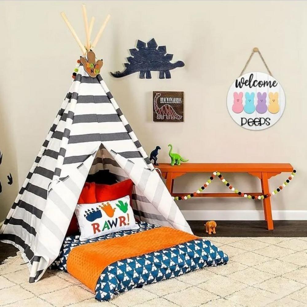 Pendant Welcome Door Sign Decorations Door Plaque Decoration Practical Hanging Easter Bunny Egg