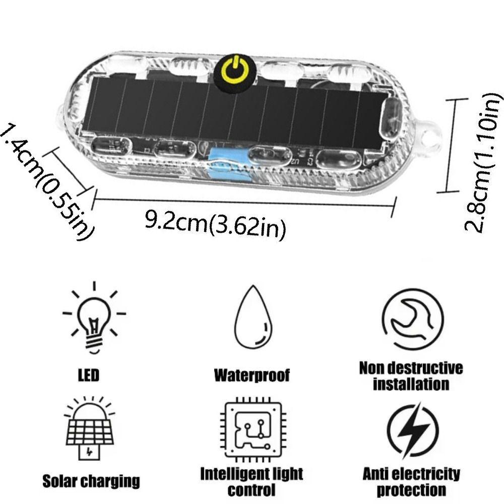4Pcs RGB LED Warning Light Flashing Mode Electric Vehicle Led Rear Light Night Riding