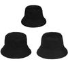 Men's and Women's Bucket Hats, Beanie Hats, Black, Plain