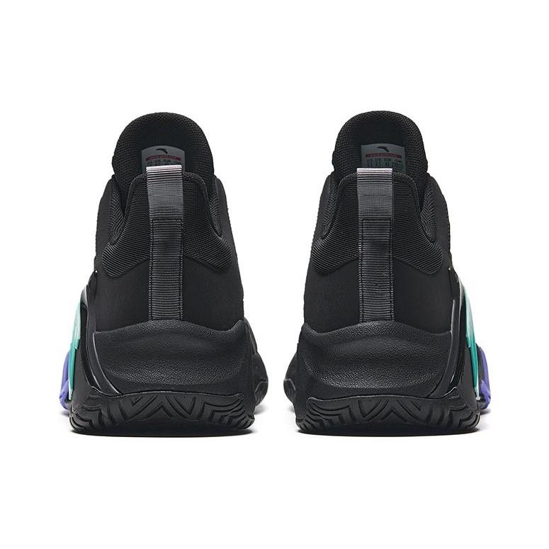 Anta Airspace 4 Fabric Slip Resistant Abrasion Resistant Low top Basketball Shoes Men's Black 912321608S-4