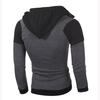 Men's Color-Block Double Zipper Hoodie – Casual Sportswear