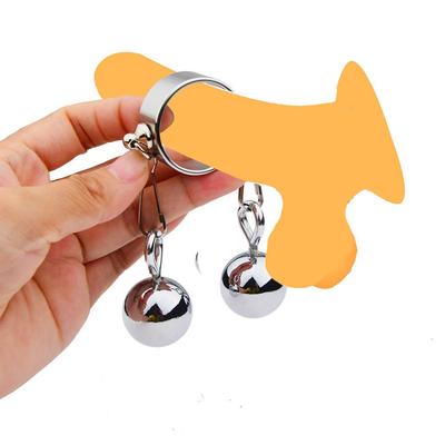 Секс-игрушки из нержавеющей стали, кольцо для пениса, весовой подшипник, растягивающийся подвесной шар, твердое кольцо с эссенцией, рабское кольцо для БДСМ, шаровые носилки