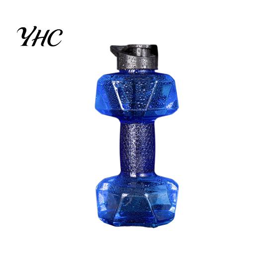 Portable Water Bottle 500/1500/2200/2600ML Dumbbell Sports Clear Arm Strength Kettle Training Workout Drinking Cup Home Gym Fitness Equipment