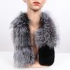 New Winter Lady Natural Real Fox Fur Scarves Women Warm Fluffy Luxury Genuine Fox Fur Mufflers With Rex Rabbit Fur Scarf