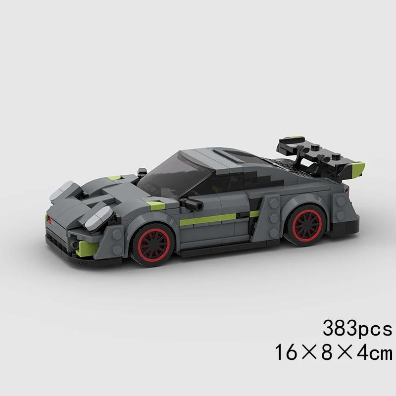 Скоростной кабриолет MOC Автомобиль Супергонка Техническое транспортное средство Модель Строительный блок Гоночный Раллийный Спортивный Кирпич Рождественский Подарок Игрушка Город