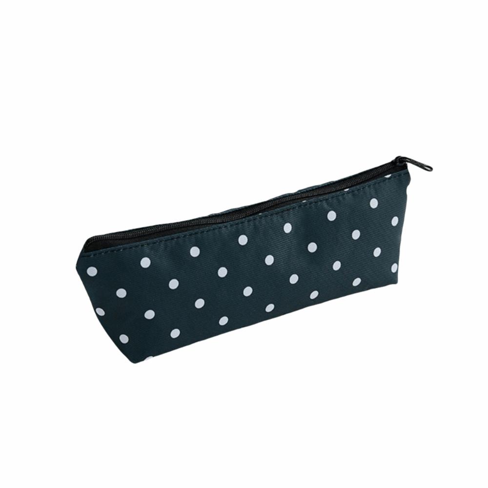Polka Dot Pen Bags Large Capacity Stationery Bag New Makeup Pouch Office Supplies