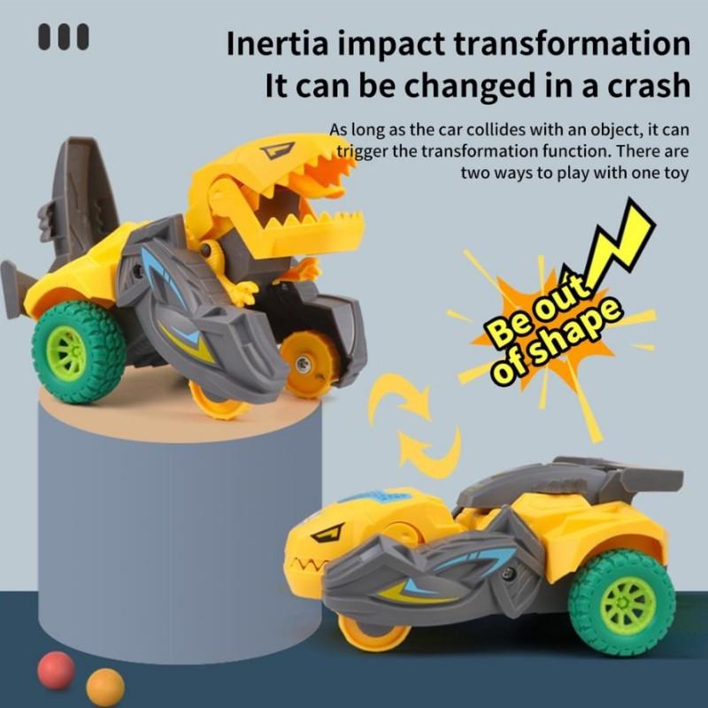 Трансформация Подарки Дети Деформация Динозавр Машина Игрушка Мальчики Машина Динозавр Скользящая Инерционная Машина Уникальная