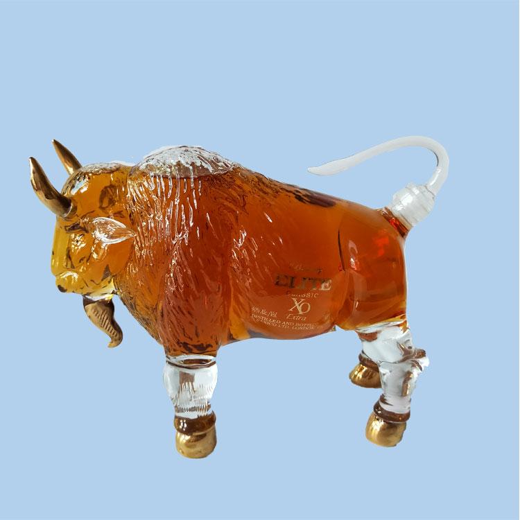 Animal Glass Wine Bottle Glass Bottle Hip Flasks Flagon Liquor Bottles Sealed Jarwine Container Liquor Pot Whiskey Bottles