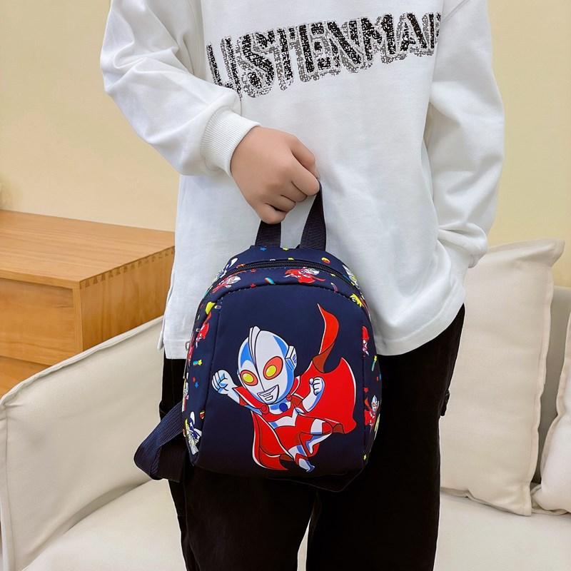 Tide Cool Boys And Girls Small Backpack Foreign Style Printing Go Out To Play Baby Backpack Cartoon Cute Children'S Bag
