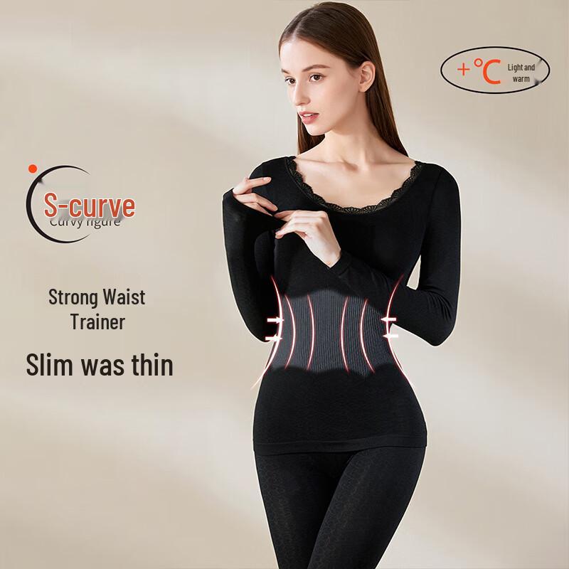 Langsha Women's Slim-Fit Thermal Underwear Set